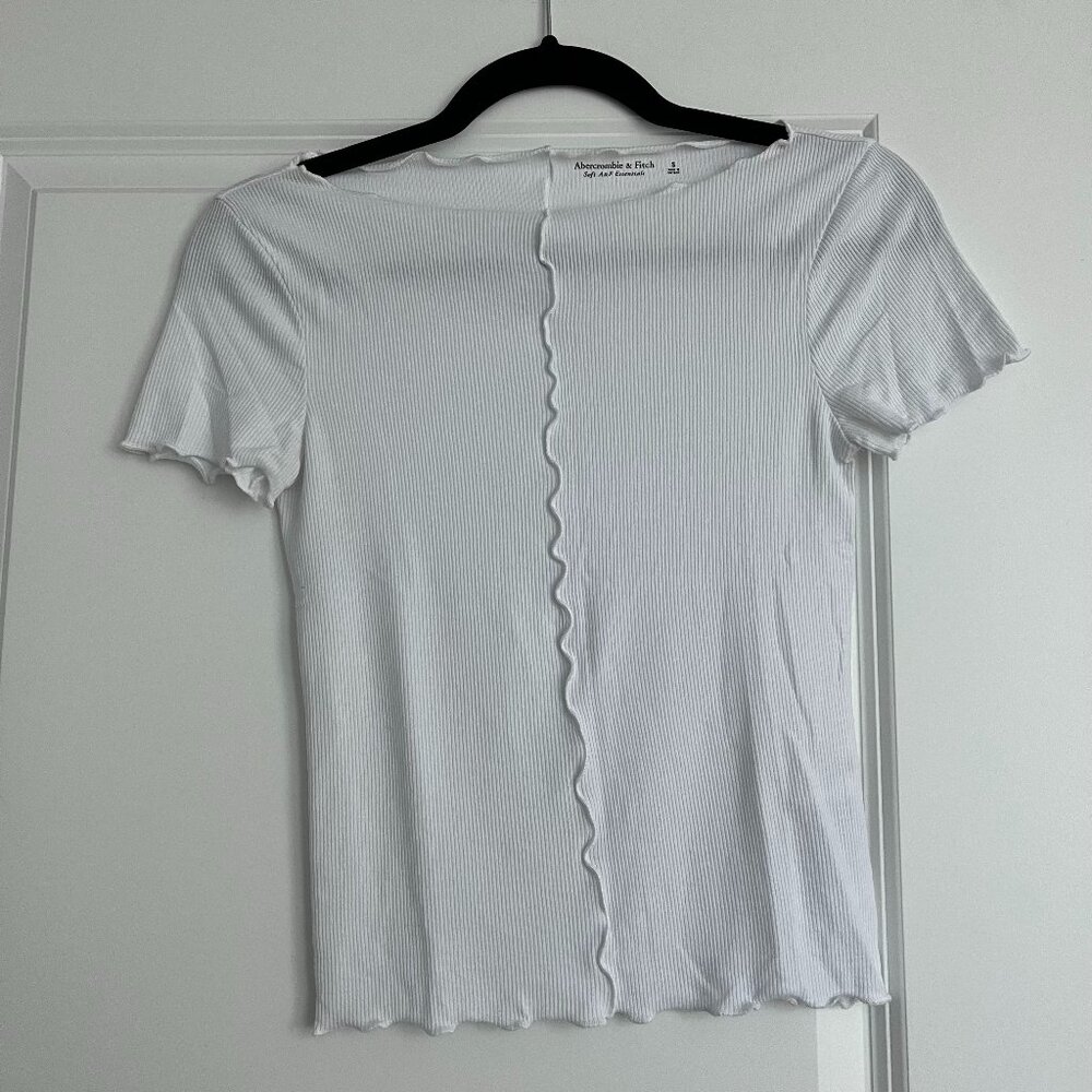 Abercrombie & Fitch Short-Sleeve Featherweight Rib Top